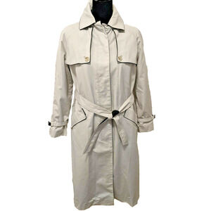 Bonders ICI Belted Trench Coat Removable Lining Womens Tan Small